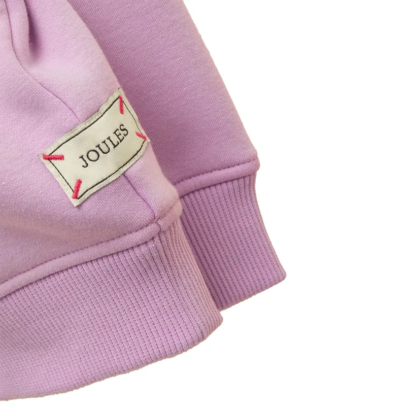 Joules Mackenzie Junior Girls Sweatshirt - Lilac Horse-4