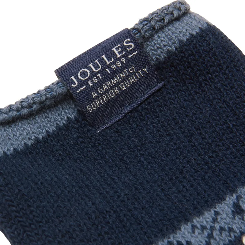 Joules Alby Mens Socks - Navy/Pink-1
