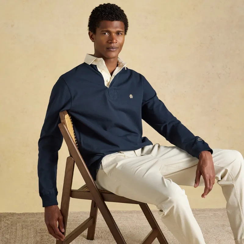 Joules Rugby Club Mens Long Sleeve Shirt - Navy-6