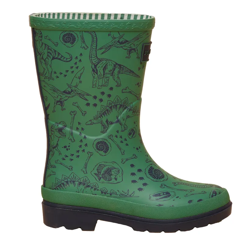 Joules Printed Junior Wellies - Green Dino-1