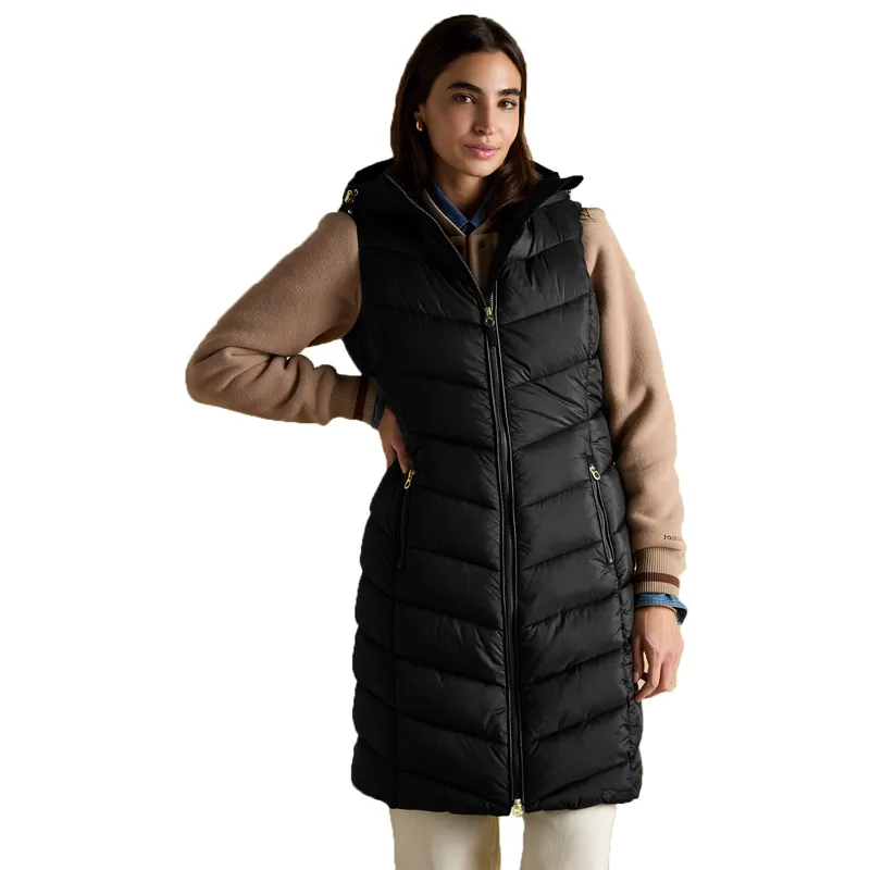 Joules Moorsdale Womens Long Gilet - Black