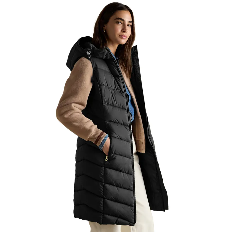 Joules Moorsdale Womens Long Gilet - Black-3