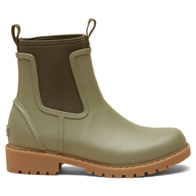 Joules Oakfield Neoprene Lined Short Wellington Boots - Khaki-1