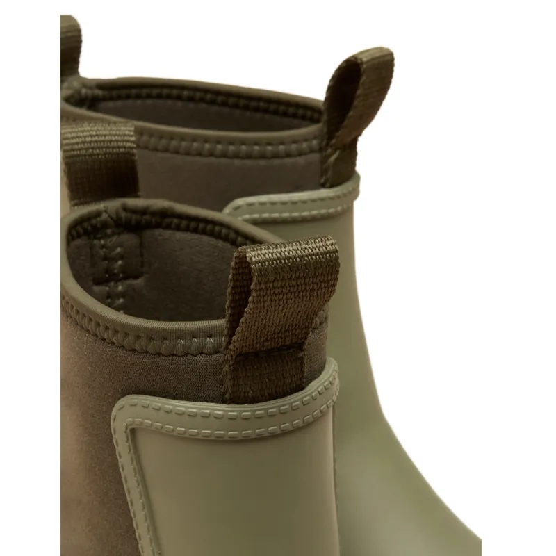 Joules Oakfield Neoprene Lined Short Wellington Boots - Khaki-4