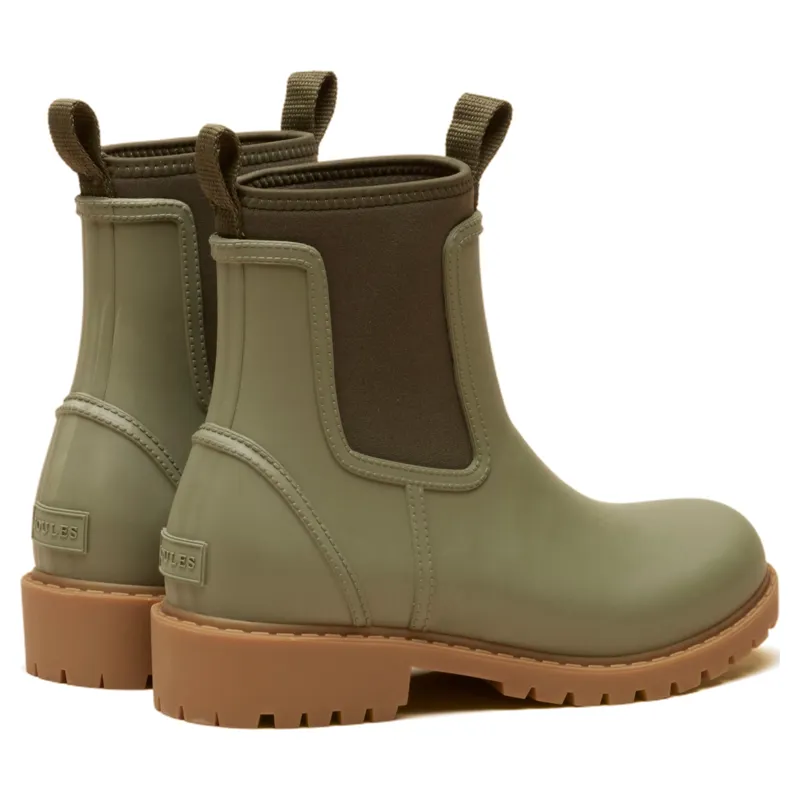Joules Oakfield Neoprene Lined Short Wellington Boots - Khaki-2