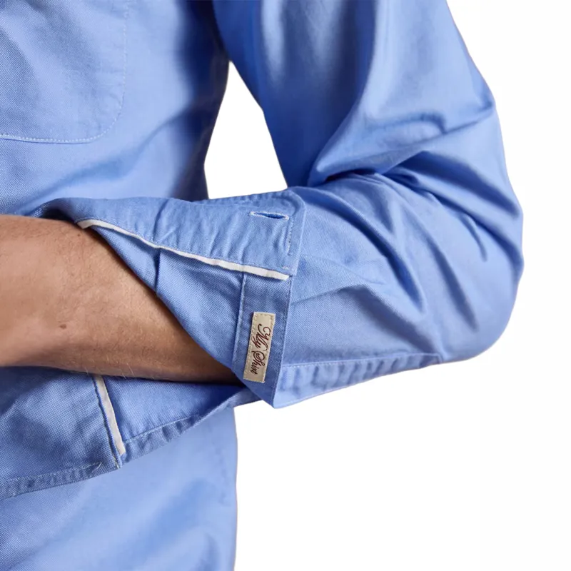 Joules Oxford Classic Fit Mens Cotton Shirt - Blue-7