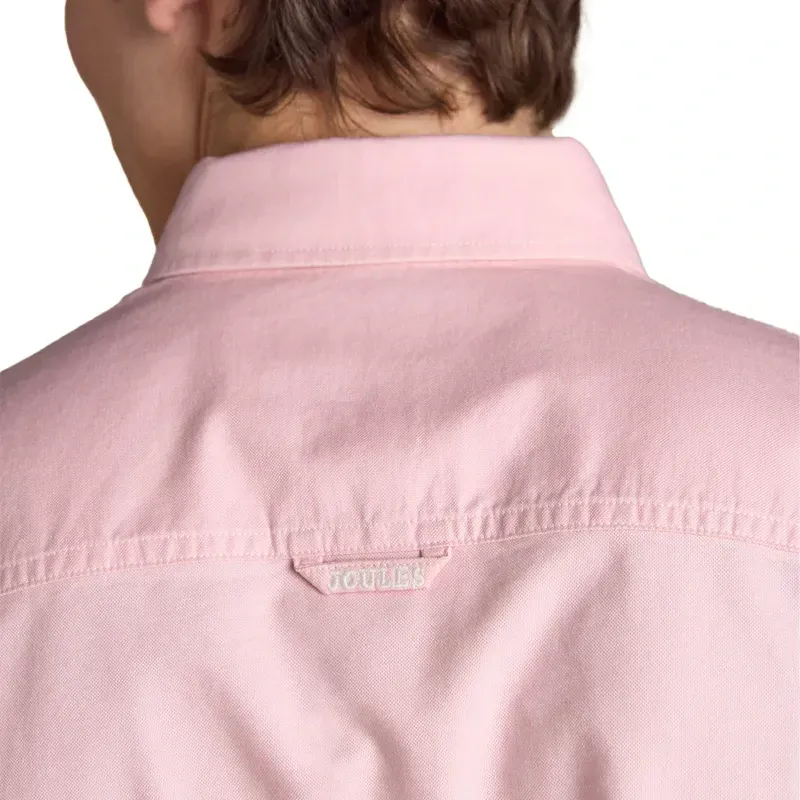 Joules Oxford Classic Fit Mens Cotton Shirt - Pink-5
