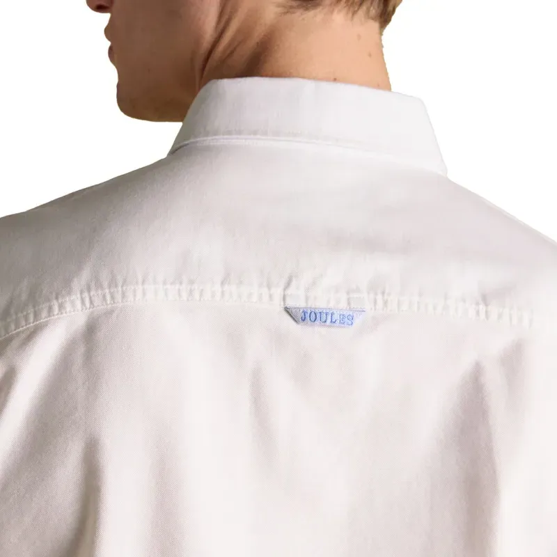 Joules Oxford Classic Fit Mens Cotton Shirt - White-5