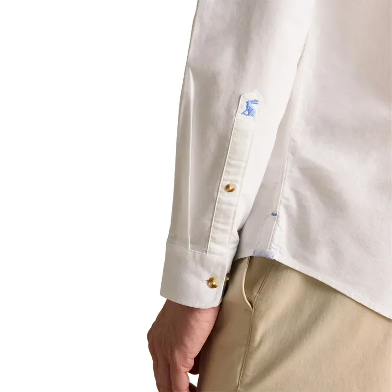 Joules Oxford Classic Fit Mens Cotton Shirt - White-6