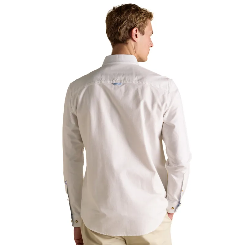Joules Oxford Classic Fit Mens Cotton Shirt - White-2