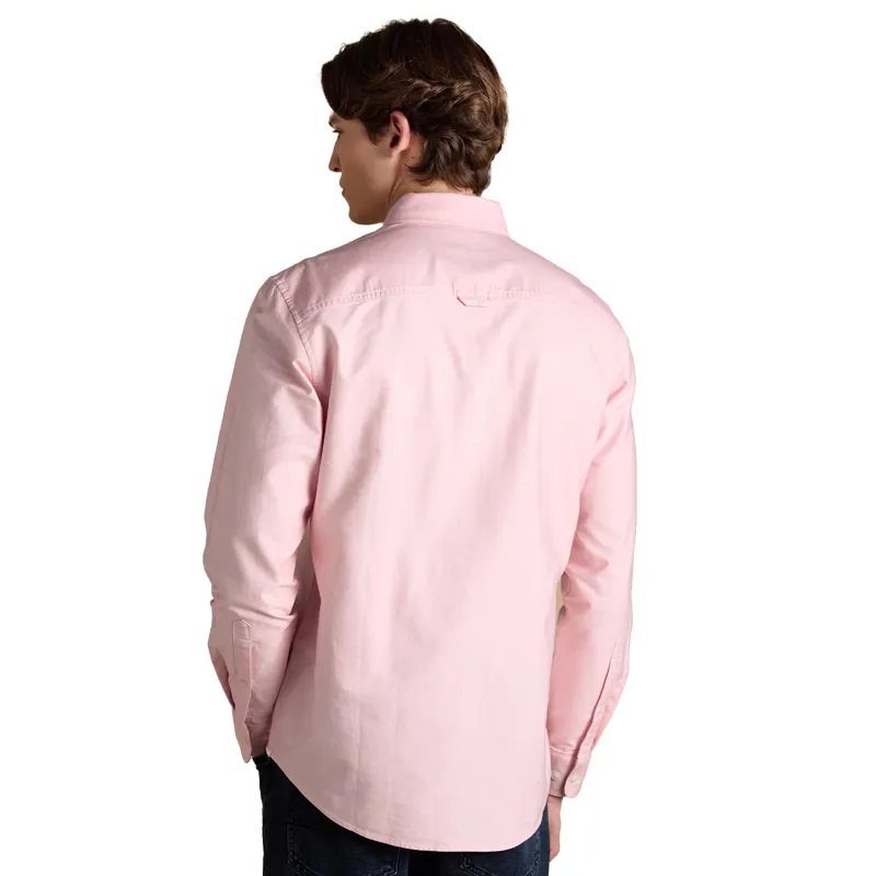 Joules Oxford Classic Fit Mens Cotton Shirt - Pink-1