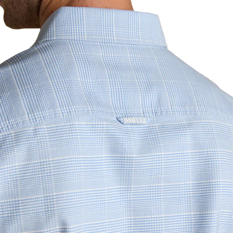 Joules Oxford Mens Checked Shirt - Light Blue-9