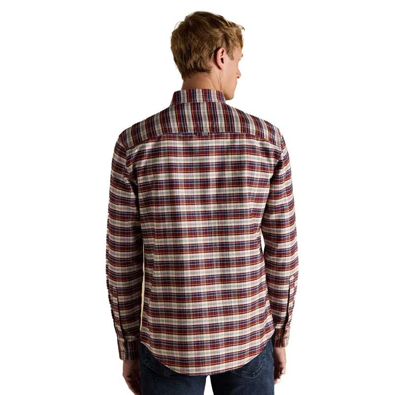 Joules Oxford Mens Checked Shirt - Red-2