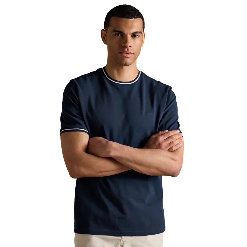Joules Pique Mens Tee - Navy