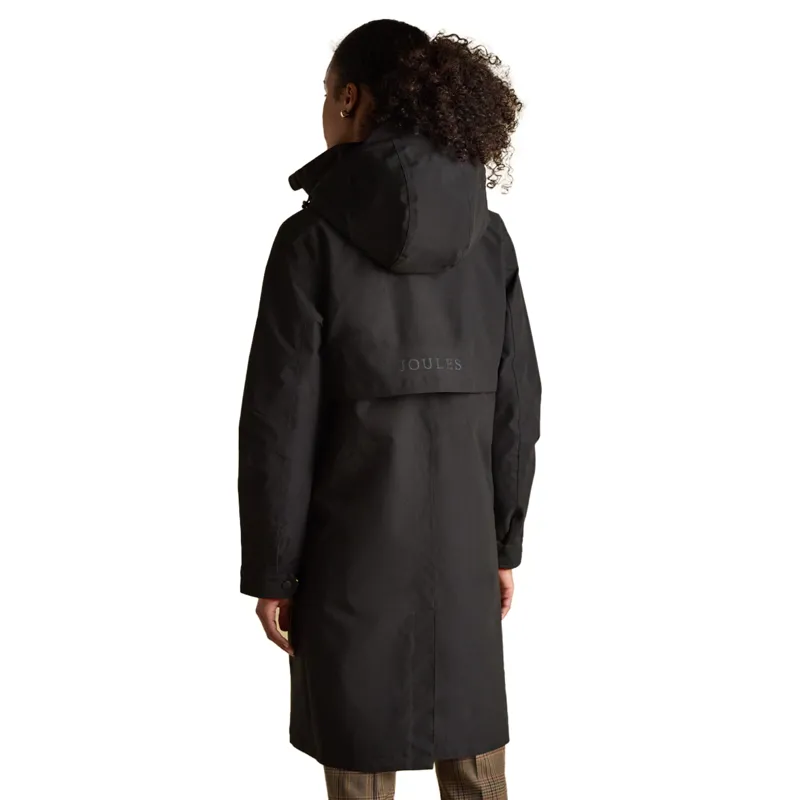 Joules Rainaway Womens Waterproof Long Jacket - Black-1
