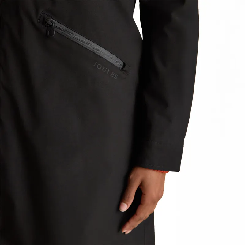 Joules Rainaway Womens Waterproof Long Jacket - Black-6