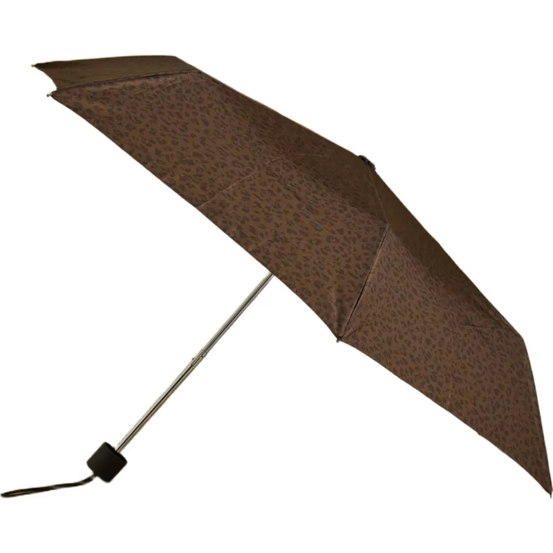 Joules Rayne Umbrella - Brown Leopard