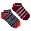 Joules Rilla Womens Trainer Socks 2 Pack - Berry/Ecru
