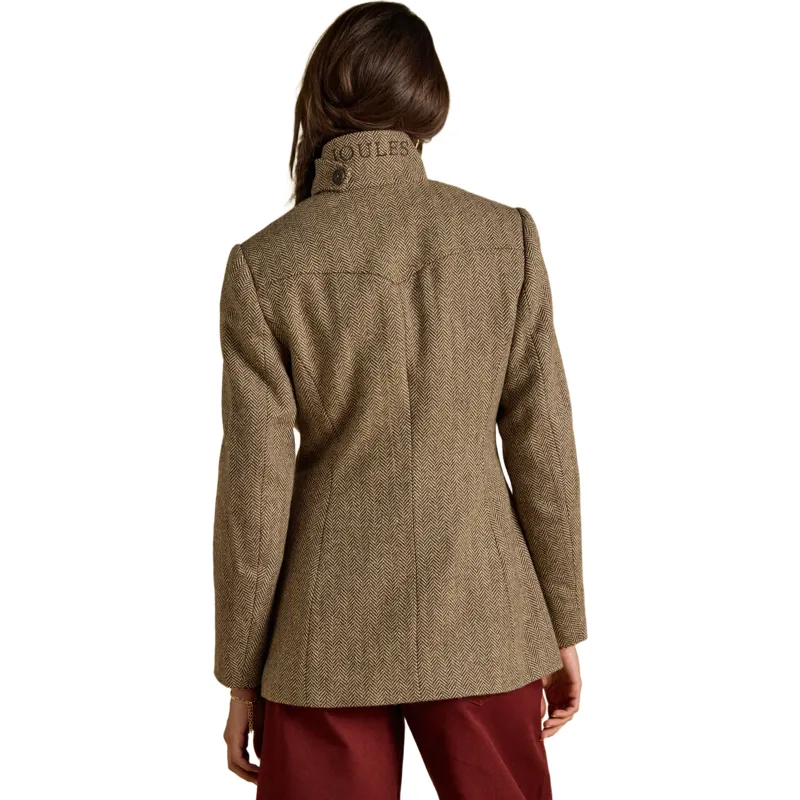 Joules Saddlebury Womens Jacket - Brown/Herringbone-1