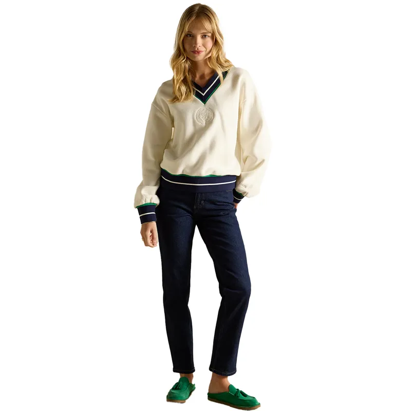 Joules Straight Fit Mid Rise Womens Jeans - Rinse Denim-3