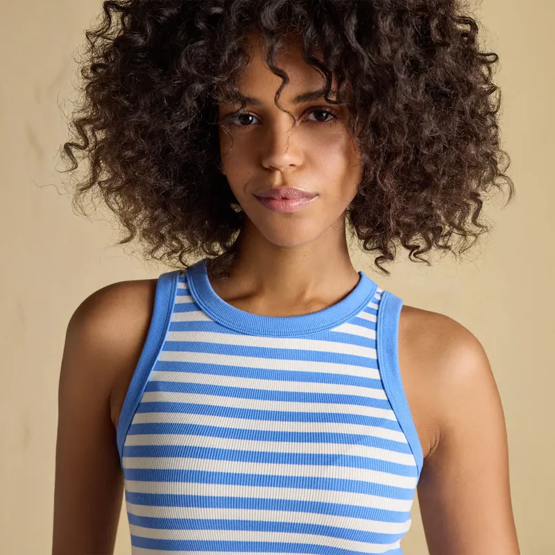 Joules Sofia Womens Vest - Blue Stripe-4