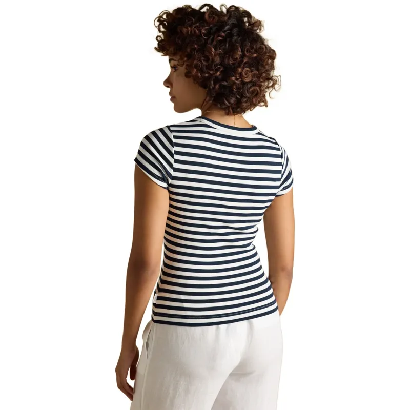 Joules Sophie Short Sleeve Womens Tee - Navy Stripe-1
