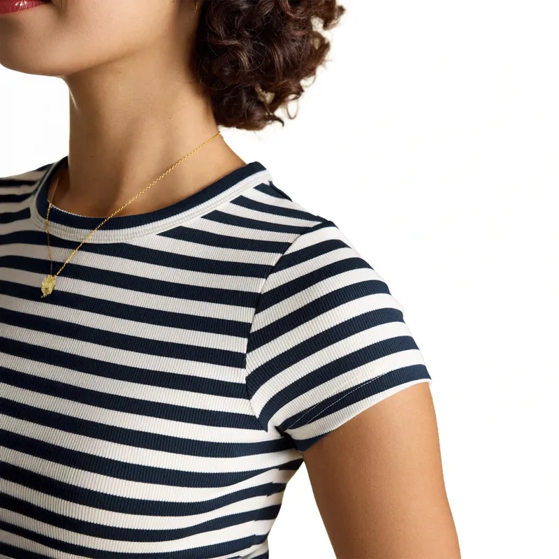 Joules Sophie Short Sleeve Womens Tee - Navy Stripe-7