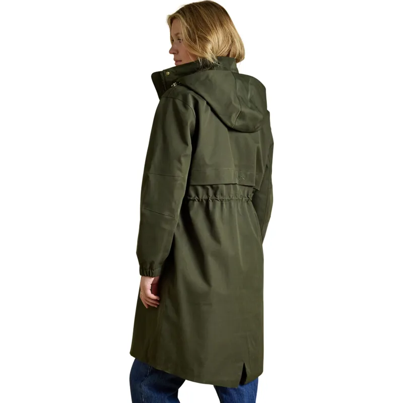 Joules Stormwell Womens Waterproof Longline Raincoat - Green-1
