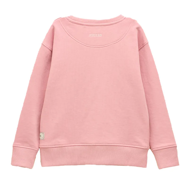 Joules Sundaze Girls Crew Neck Sweatshirt - Pink-1