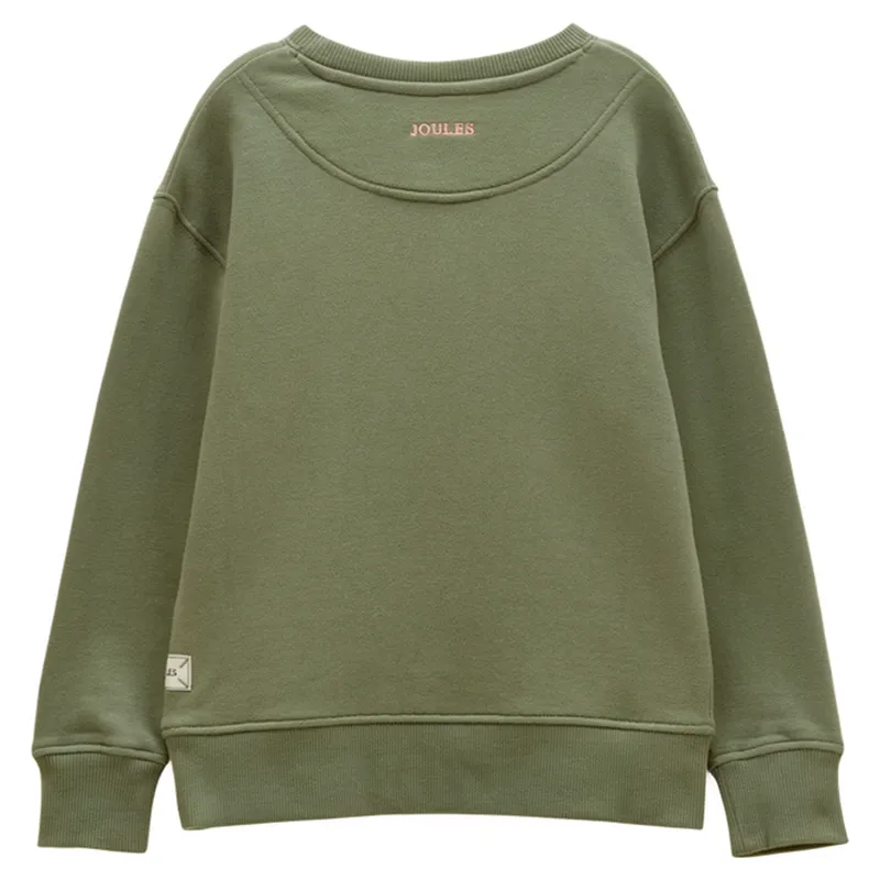 Joules Sundaze Girls Crew Neck Sweatshirt - Khaki-1