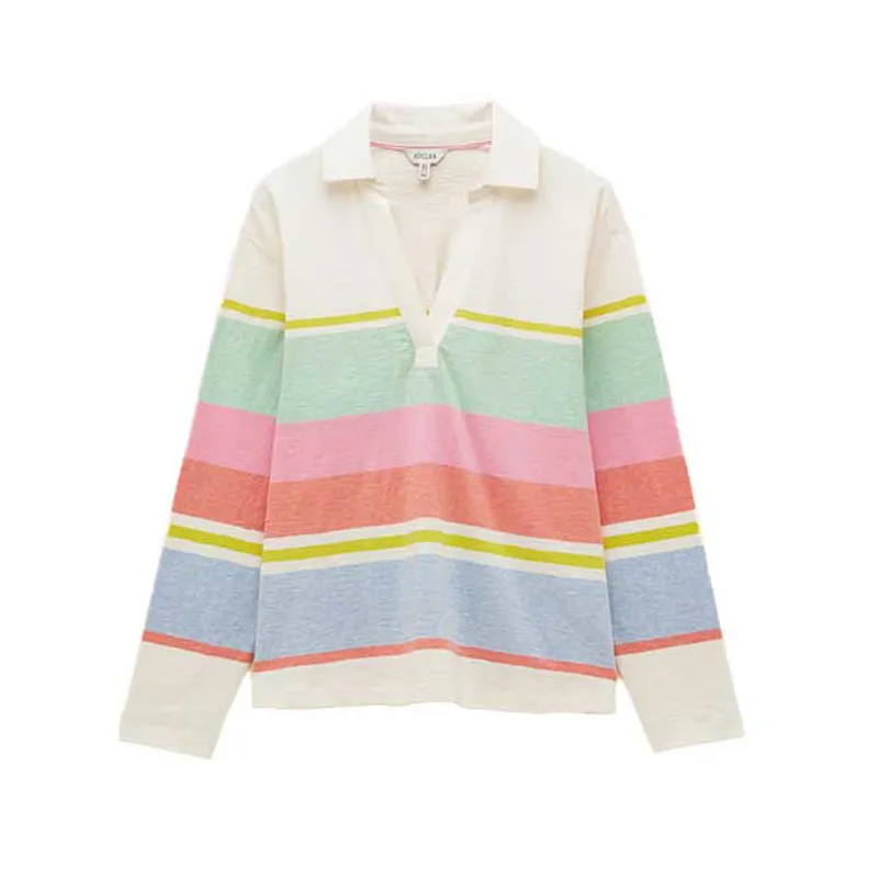 Joules Tallie Womens Jersey Top - Cream Multi-1