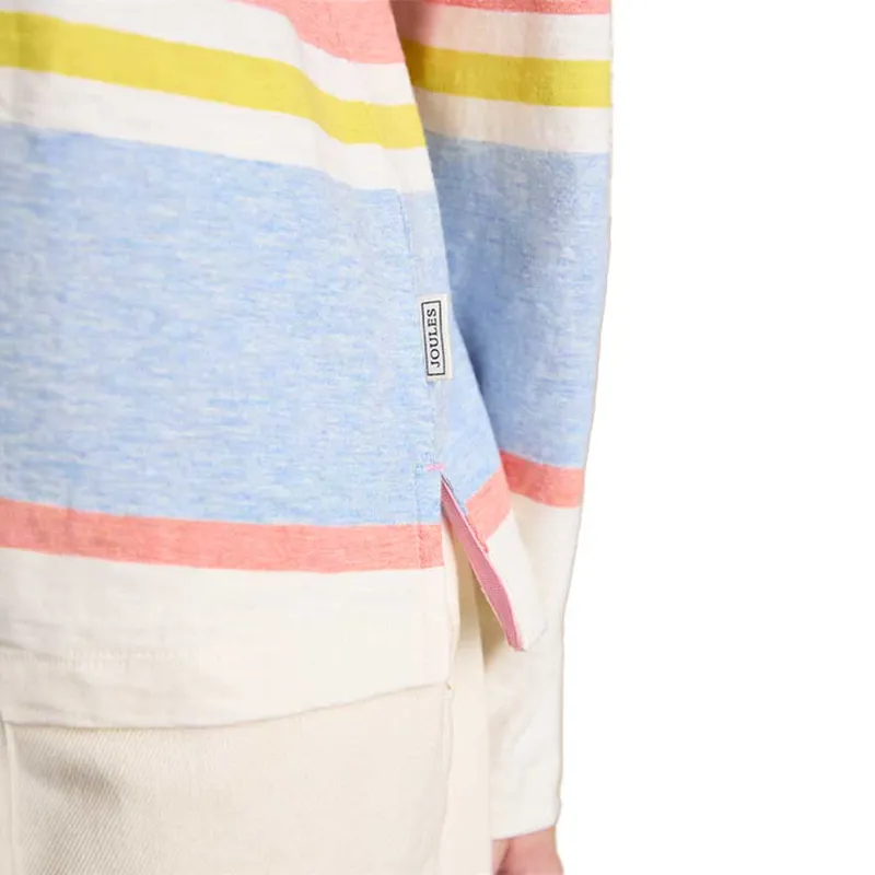 Joules Tallie Womens Jersey Top - Cream Multi-6