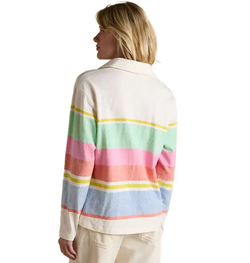 Joules Tallie Womens Jersey Top - Cream Multi-4