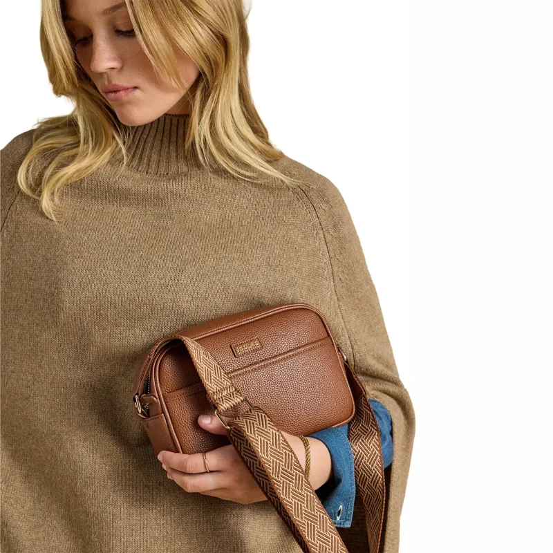 Joules Trent Cross Body Womens Bag - Tan/Brown-5