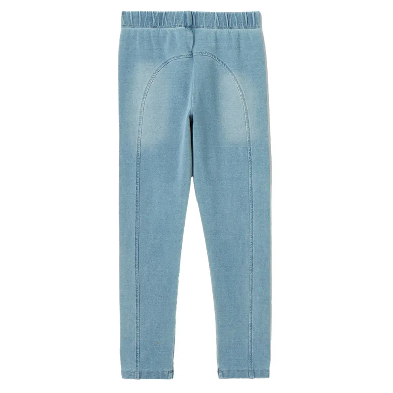Joules Trot Junior Leggings - Light Wash Denim-1