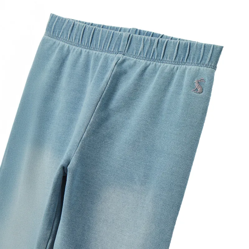 Joules Trot Junior Leggings - Light Wash Denim-3