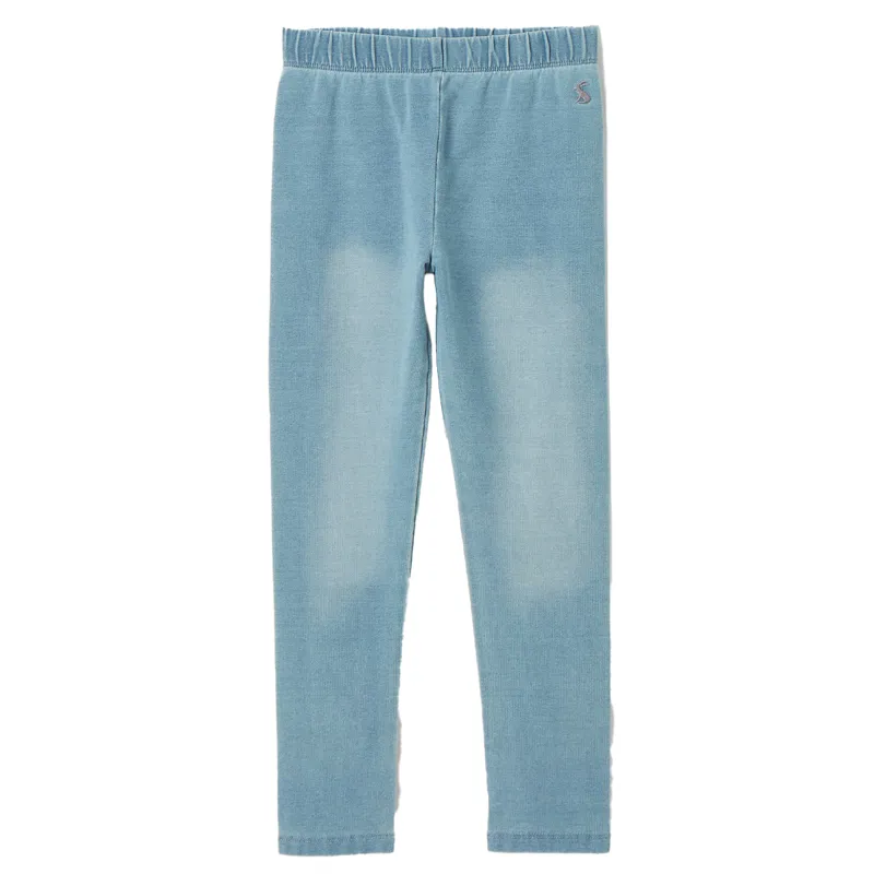 Joules Trot Junior Leggings - Light Wash Denim