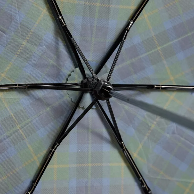 Joules Rayne Umbrella - Blue/Green Check-5