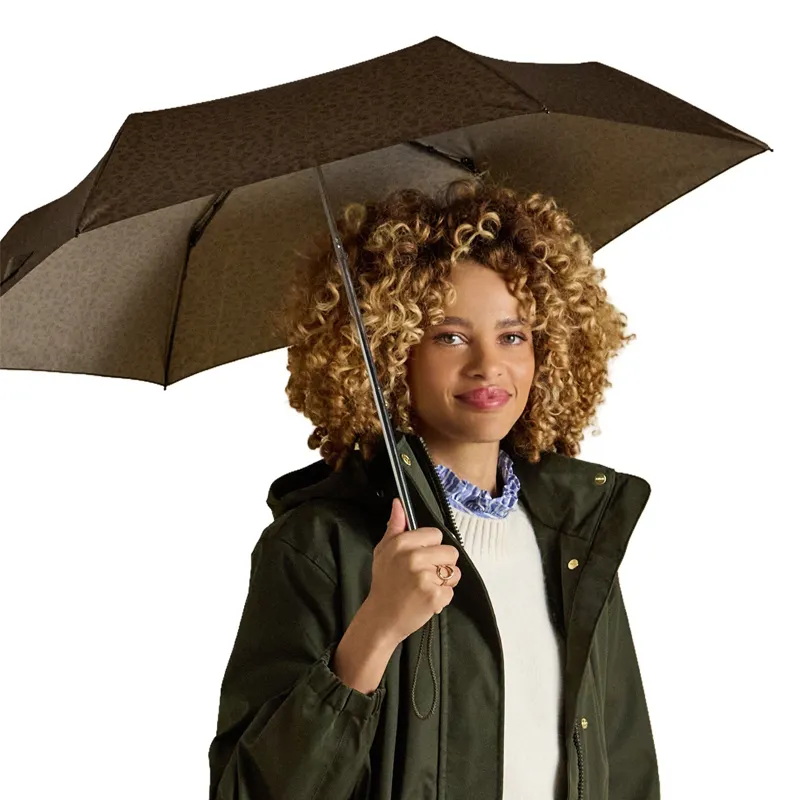 Joules Rayne Umbrella - Brown Leopard-4