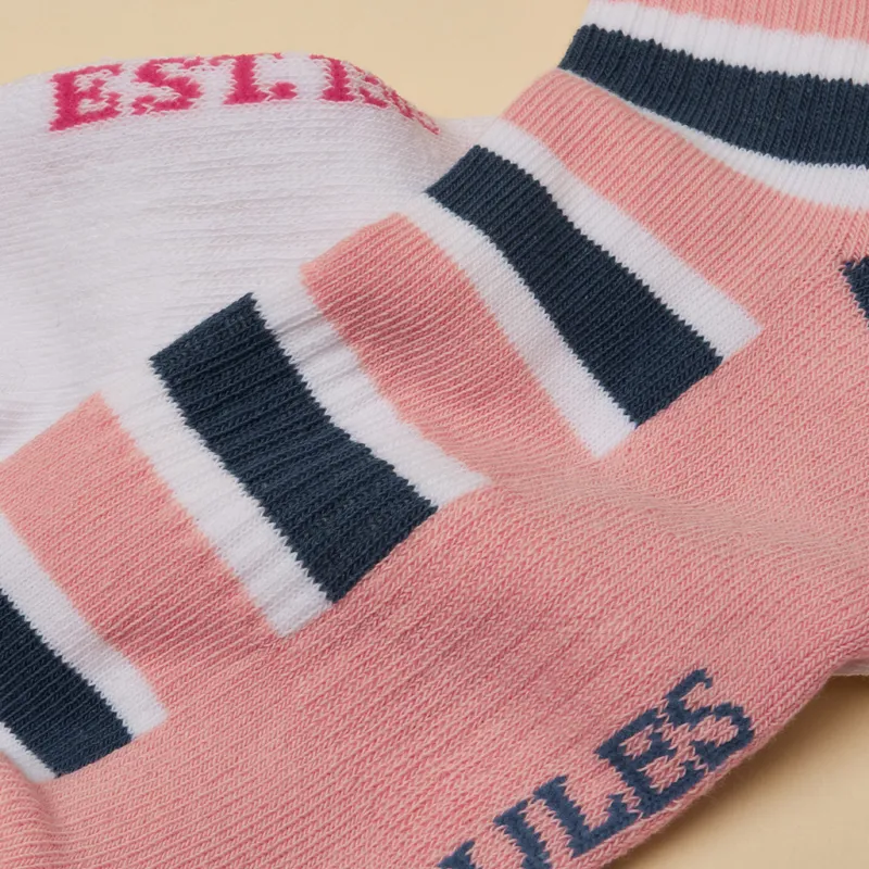 Joules Volley Womens Tennis Socks 2 Pack - Pink/Blue-1