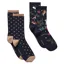 Joules Womens Everyday Socks 2 Pack - Multi/Navy