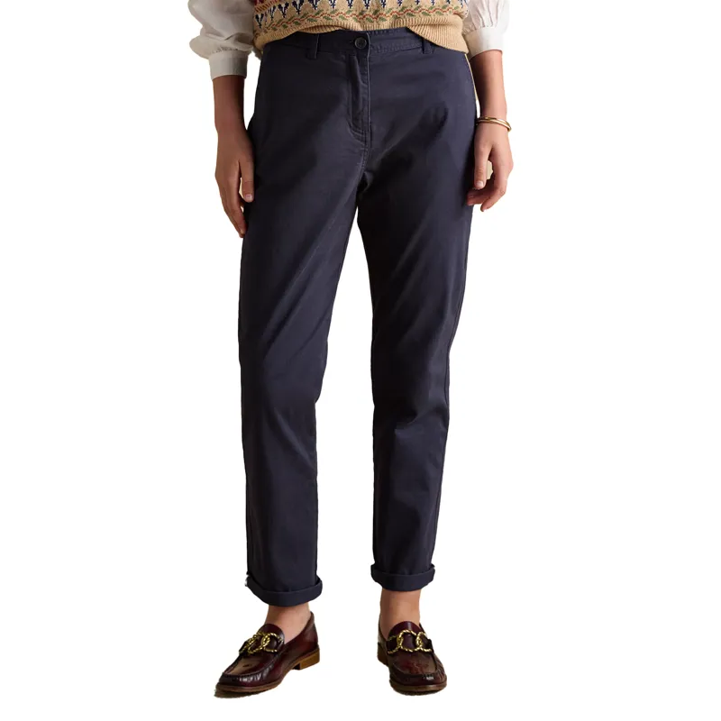 Joules Slim Fit Womens Chino Trousers - Navy-3