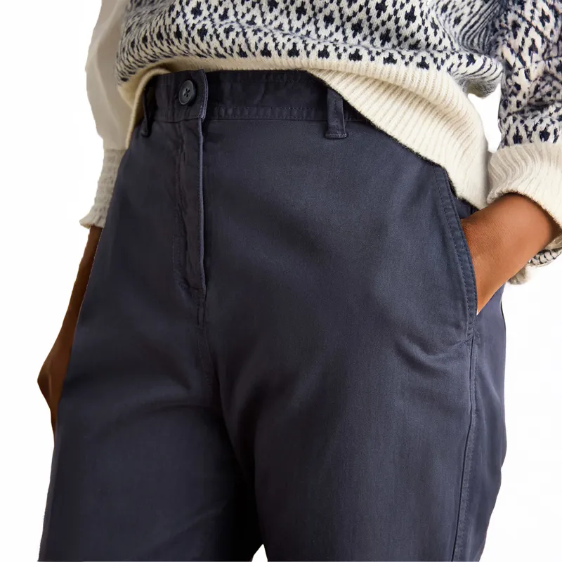 Joules Slim Fit Womens Chino Trousers - Navy-10