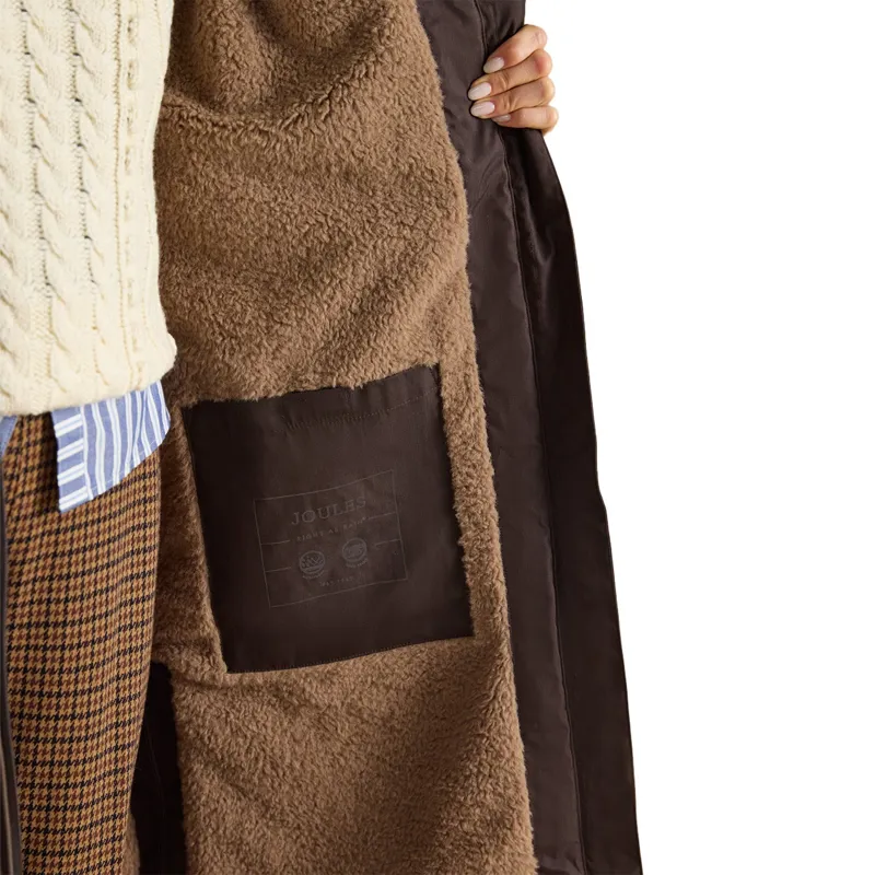 Joules Coverall Oversized Womens Waterproof Coat - Chocolate Brown-7