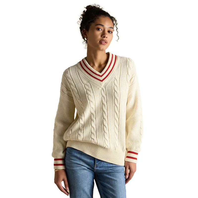 Joules Dibly Womens Relaxed Fit Knitted Jumper - Cream