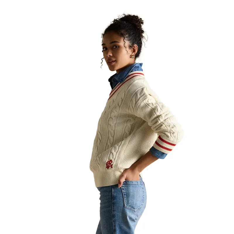 Joules Dibly Womens Relaxed Fit Knitted Jumper - Cream-7