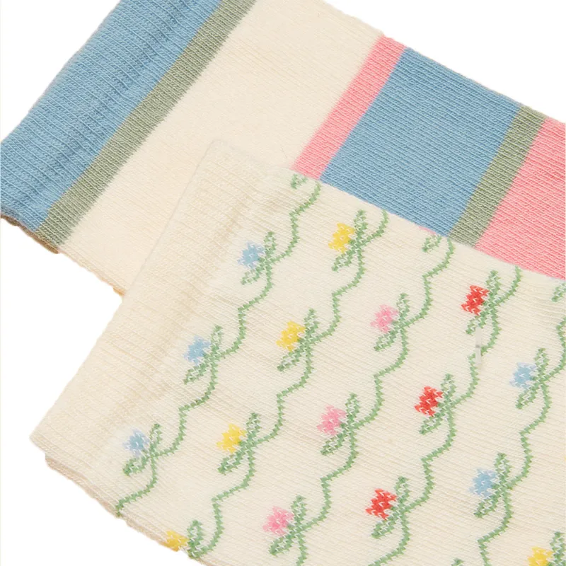 Joules Everyday Womens Socks 2 Pack - Blue/Ecru-2