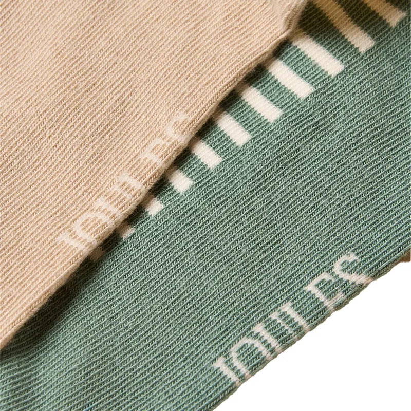 Joules Womens Everyday Socks 2 Pack - Khaki/Cream-3