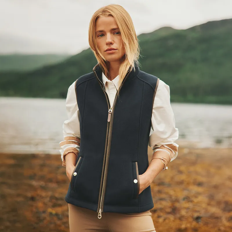 Joules Heritage Womens Fleece Gilet - Navy