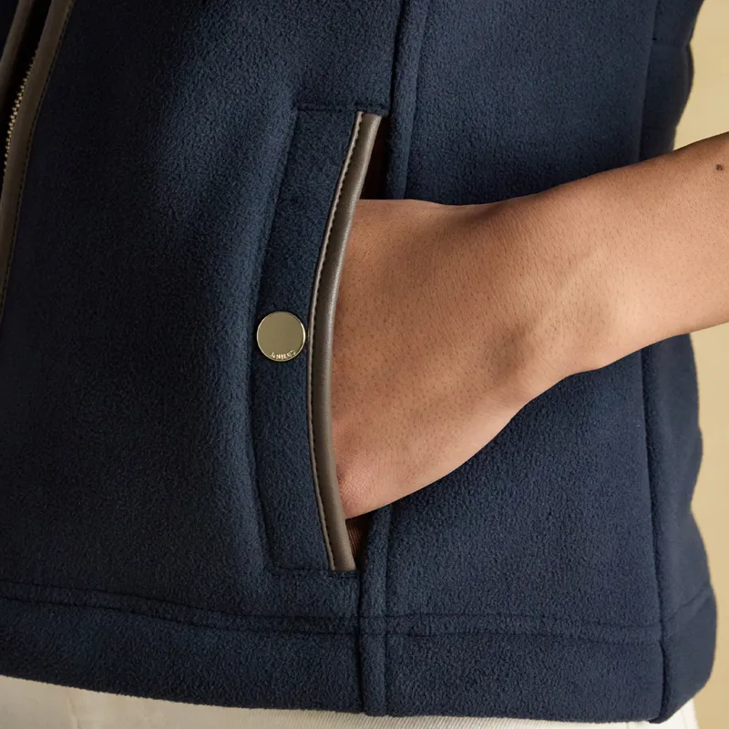 Joules Heritage Womens Fleece Gilet - Navy-6